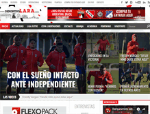 Tablet Screenshot of deportivolara.com